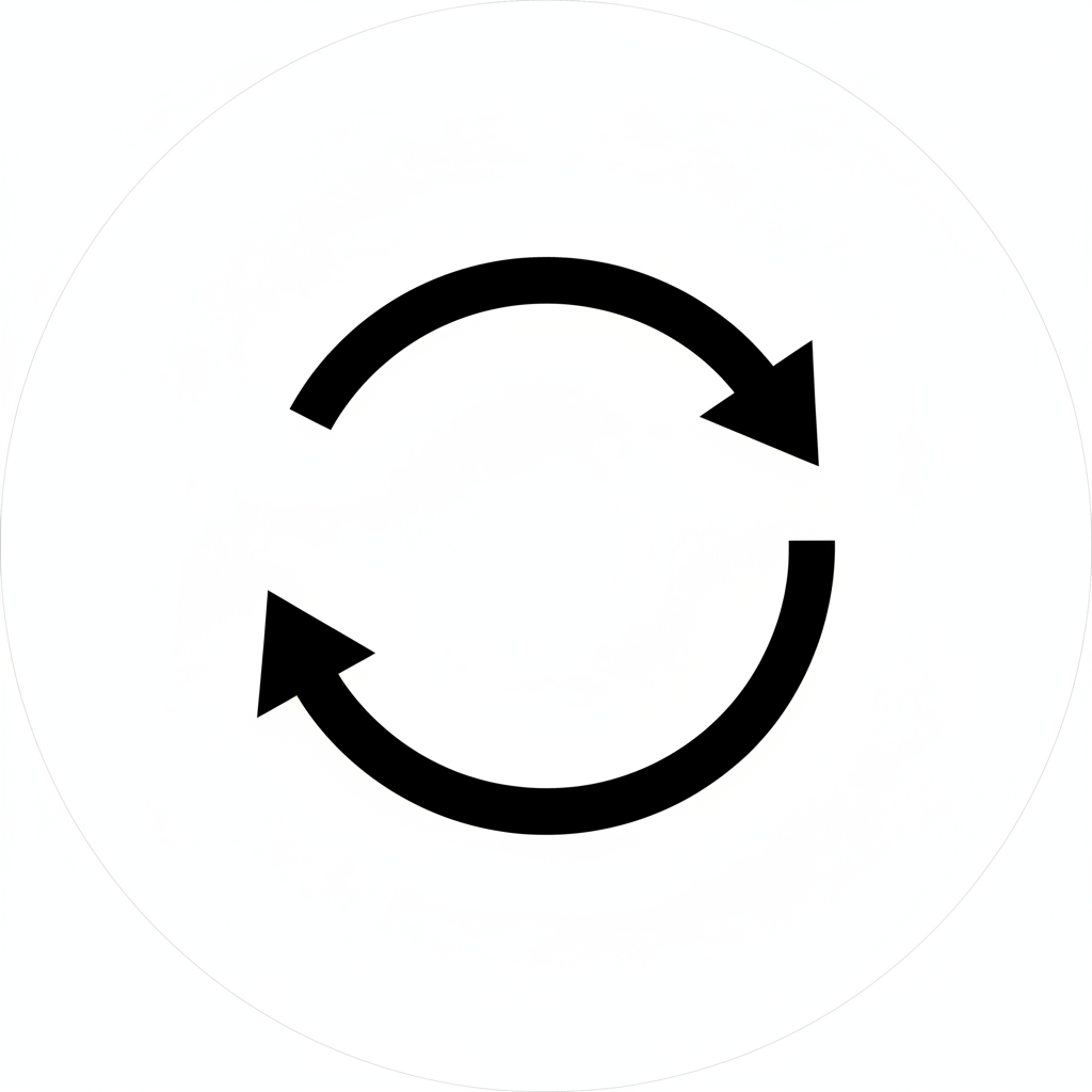 make me a black and white retrun icon for my website